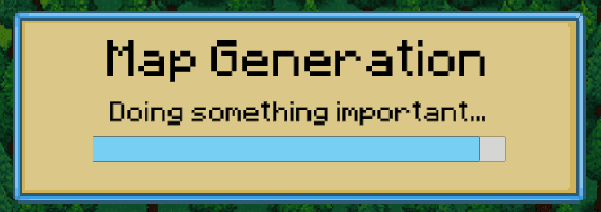 Map generation loading screenshot