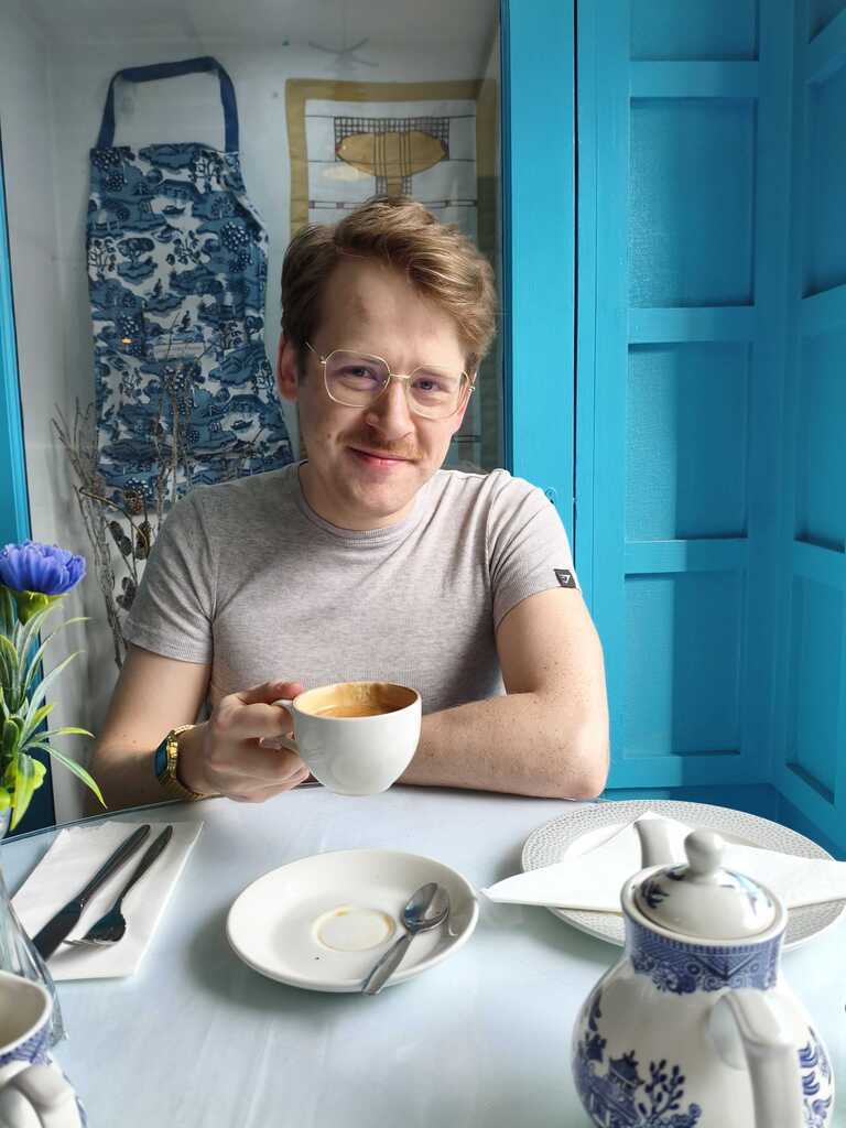 Photo of me Anthony, with a coffee!